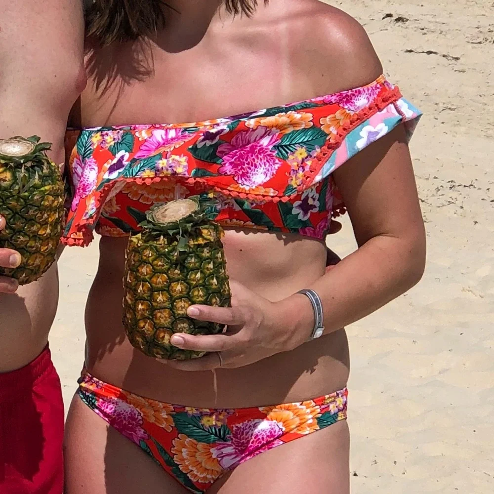 Floral Ruffle Bikini Set - Picture 7 of 7